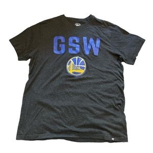47 Golden State Warrior Charcoal Gray Graphic Crewneck Shirt Size Med EUC #6519